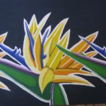 FIORE NERO 70X60 OLIO SU TELA
