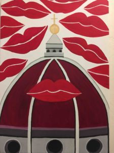 un bacio a Firenze, cm50x70 ( euro 130)