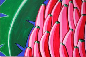 foglia e banane, cm 50x35 (euro 100)