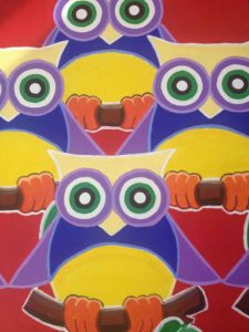 gufi di giorno, cm 50x70 (euro 120)